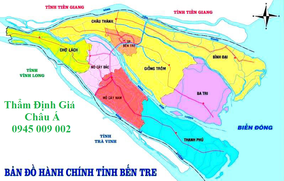 ban-do-cac-huyen-tinh-ben-tre